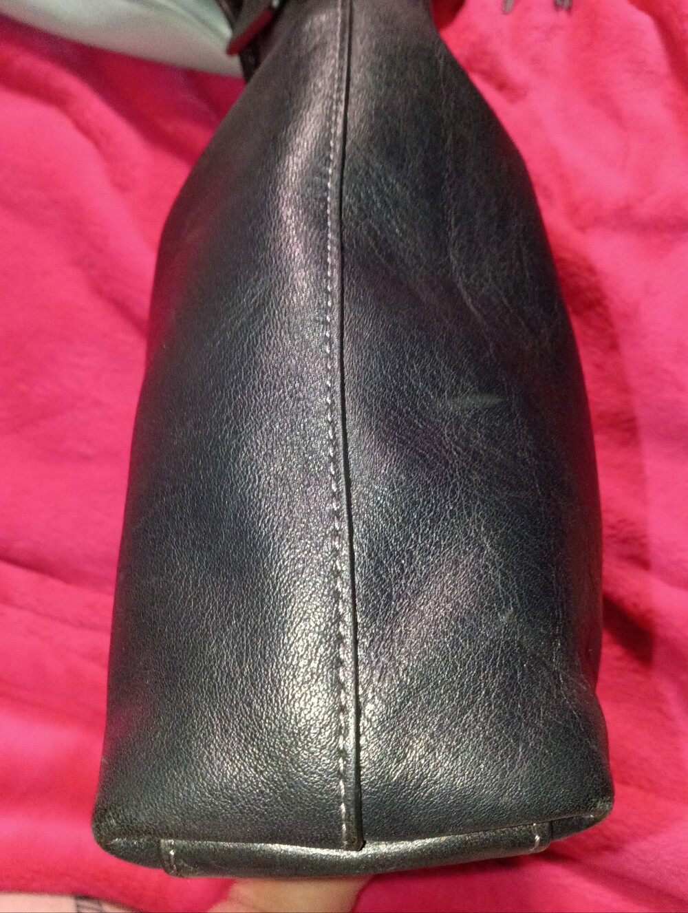 Coach Brooklyn Black Leather Shoulder Hobo with Gold Chain Detail - Picture 7 of 13